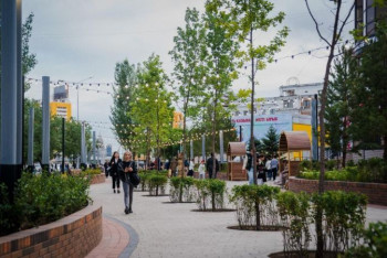 Фотография к новости: Новый пешеходный променад открыли в Нур-Султане