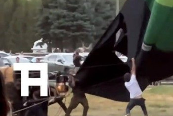 Фотография к новости: Воздушный шар с людьми упал в Нур-Султане