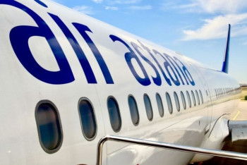 Фотография к новости: Левый двигатель отказал у самолёта Air Astana при вылете из Шымкента в Нур-Султан