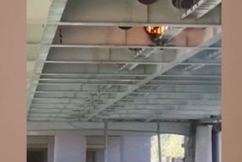 Фотография к новости: Мост горит в Нур-Султане