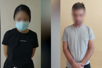 Фотография к новости: "Катались обнаженными по Алматы на самокатах". Парень и девушка арестованы