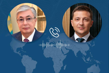 Фотография к новости: Состоялся телефонный разговор Токаева с Зеленским