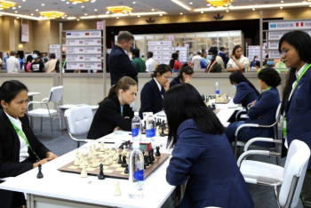 Фотография к новости: Женская и мужская сборные РК победно завершили третий раунд шахматной олимпиады