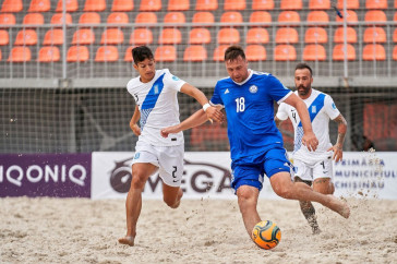 Фотография к новости: Сборная Казахстана по пляжному футболу упустила медали в Евролиге