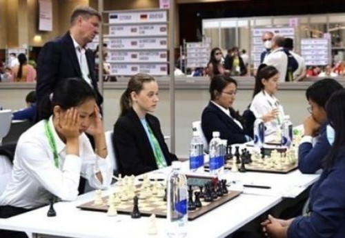 Фотография к новости: Казахстанцы одержали разгромную победу на Шахматной олимпиаде