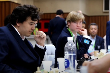 Фотография к новости: Мужская сборная РК одержала прорывную победу в седьмом туре шахматной олимпиады