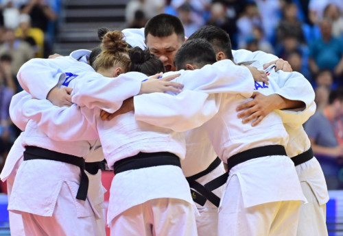 Фотография к новости: Казахстан в упорной борьбе завоевал бронзу чемпионата Азии по дзюдо