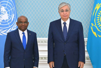 Фотография к новости: Токаев встретился с главой Генеральной Ассамблеи ООН