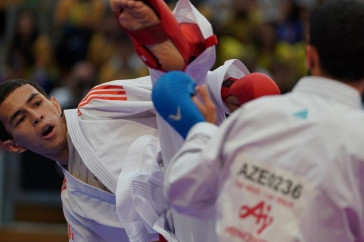 Фотография к новости: Каратист Кайсар Алпысбай выиграл "золото" Игр исламской солидарности