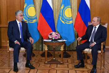 Фотография к новости: Токаев провёл переговоры с Путиным