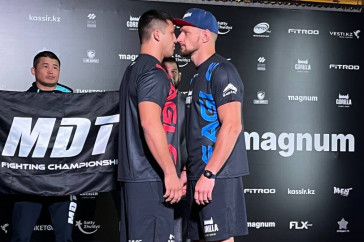 Фотография к новости: Бойцы турнира лиги Хабиба Нурмагомедова в Нур-Султане прошли взвешивание. Фоторепортаж