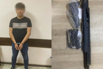 Фотография к новости: Ружьё, похищенное в ходе январских беспорядков, изъяли в Алматы