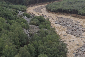 Фотография к новости: Сёла на востоке Казахстана находятся под угрозой селей