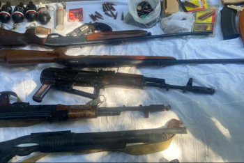 Фотография к новости: Два мешка с похищенными в январе оружием и боеприпасами нашли в Алматы