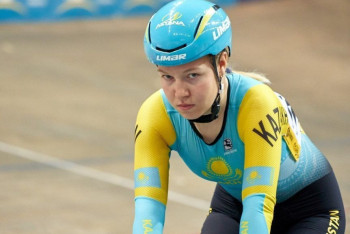 Фотография к новости: Казахстанская велосипедистка завоевала "золото" на Кубке Азии