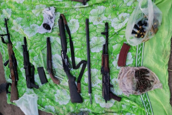 Фотография к новости: Тайники с автоматами и ружьями нашли в центре Шымкента