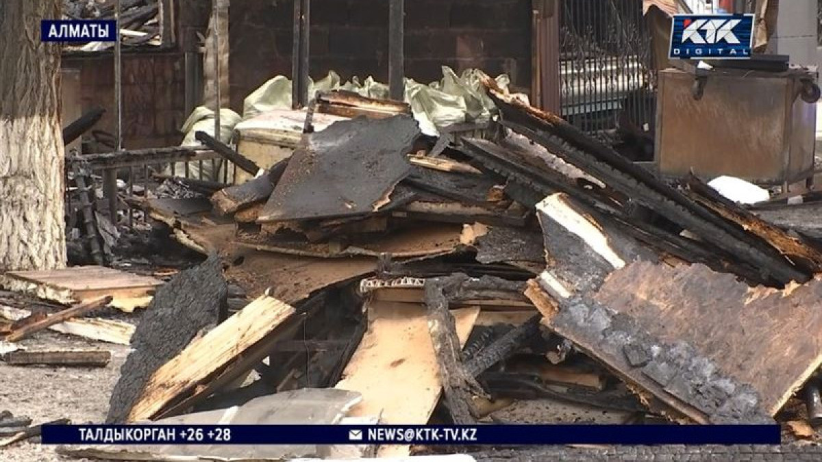 Крупный пожар на оптовом рынке Алматы мог спровоцировать поджог