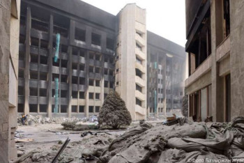 Фотография к новости: Во сколько обойдётся ремонт сгоревшего здания акимата Алматы