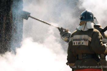 Фотография к новости: Пожар в Костанайской области локализован - МЧС
