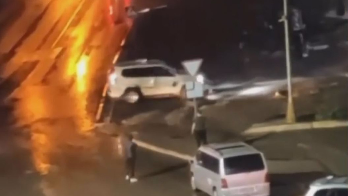 скриншот с видео  t.me/POLICE_of_KZ