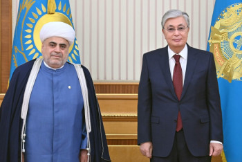 Фотография к новости: Президент Казахстана принял председателя Управления мусульман Кавказа