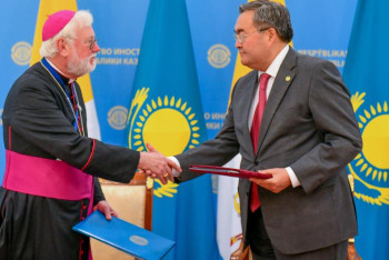 Фотография к новости: Казахстан и Ватикан подписали Соглашение об углублении сотрудничества