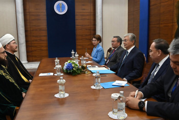 Фотография к новости: С представителями мусульманской общины России встретился президент Казахстана