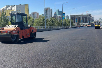 Фотография к новости: На месяц продлили ремонт моста по Сарайшык в Нур-Султане