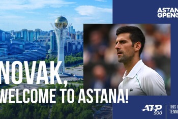 Фотография к новости: Новак Джокович сыграет на Astana Open