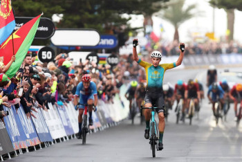 Фотография к новости: Казахстанский гвардеец выиграл велогонку в Австралии