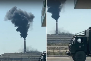 Фотография к новости: Клубы черного дыма напугали жителей Актау