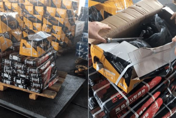 Фотография к новости: 52 тонны контрабандных автозапчастей пытались ввезти в Казахстан из Китая