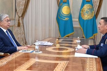 Фотография к новости: О раскрытии преступлений и ситуации с миграцией Токаеву доложил глава МВД