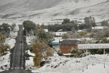 Фотография к новости: Снег выпал в Восточно-Казахстанской области