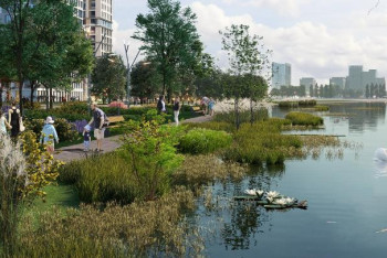 Фотография к новости: Экопарк на Малом Талдыколе начали строить в Астане