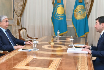 Фотография к новости: Глава государства принял председателя мажилиса Ерлана Кошанова