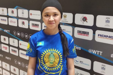 Фотография к новости: Айназ Адильгереева завоевала "бронзу" на турнире по настольному теннису в Черногории