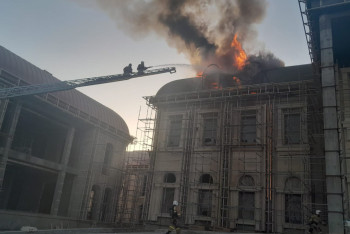 Фотография к новости: Крупный пожар тушат в Шымкенте