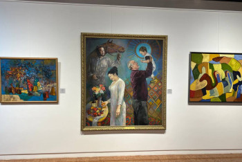 Фотография к новости: "Мелодия великой степи": в столице открылась выставка современных художников