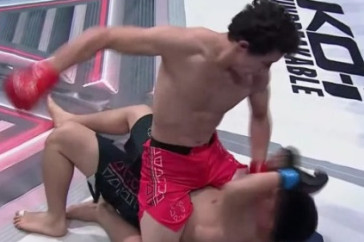 Фотография к новости: Казахстанский актер и блогер в первом раунде нокаутировал бойца ММА