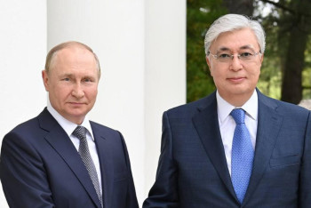 Фотография к новости: Токаев и Путин поздравили друг друга с 30-летием дипломатических отношений между Казахстан и РФ