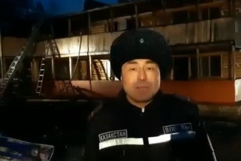 Фотография к новости: Корпус одного из санаториев сгорел в Акмолинской области