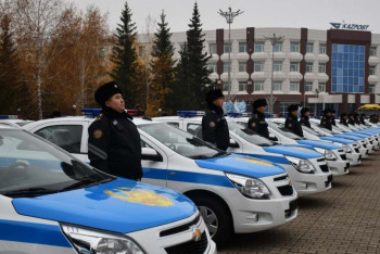 Фотография к новости: 47 новых авто получили акмолинские полицейские