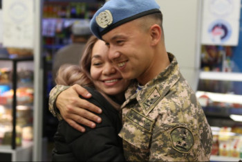 Фотография к новости: Казахстанские миротворцы вернулись из Ливана