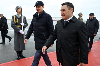 Фотография к новости: Президент Кыргызстана прибыл в Астану с рабочим визитом