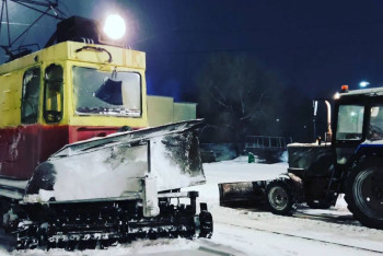 Фотография к новости: Зимой в Усть-Каменогорске будут работать три трамвая-снегочиста