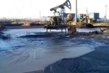 Фотография к новости: Разлив нефти произошёл возле сёл в Актюбинской области