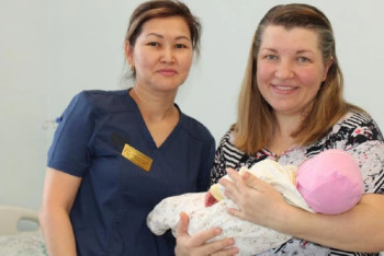 Фотография к новости: Девочка-богатырь родилась в Алматы