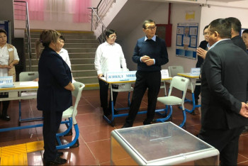 Фотография к новости: Готовность к выборам в Павлодарской и Акмолинской областях проверил председатель ЦИК