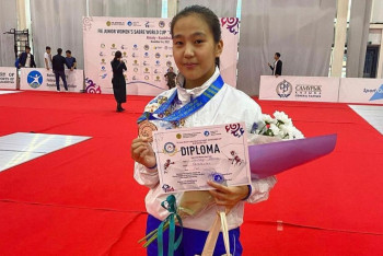 Адема Серикбай завоевала бронзу кубка мира по фехтованию